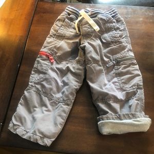 Mini Biden boys lined chinos